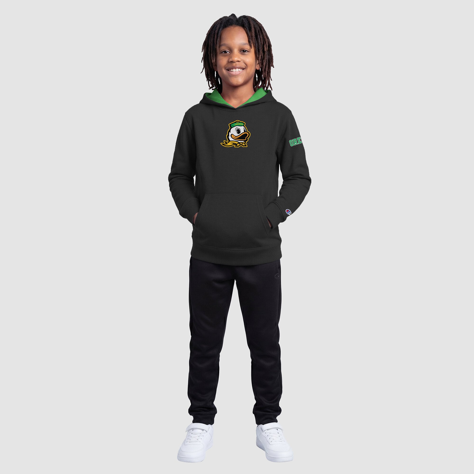 Sweat à capuche en polaire Youth Champion Black Oregon Ducks