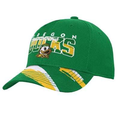 Oregon Ducks Mitchell & Ness Youth Mascot Streaks Pro Crown Adjustable Hat - Kelly Green
