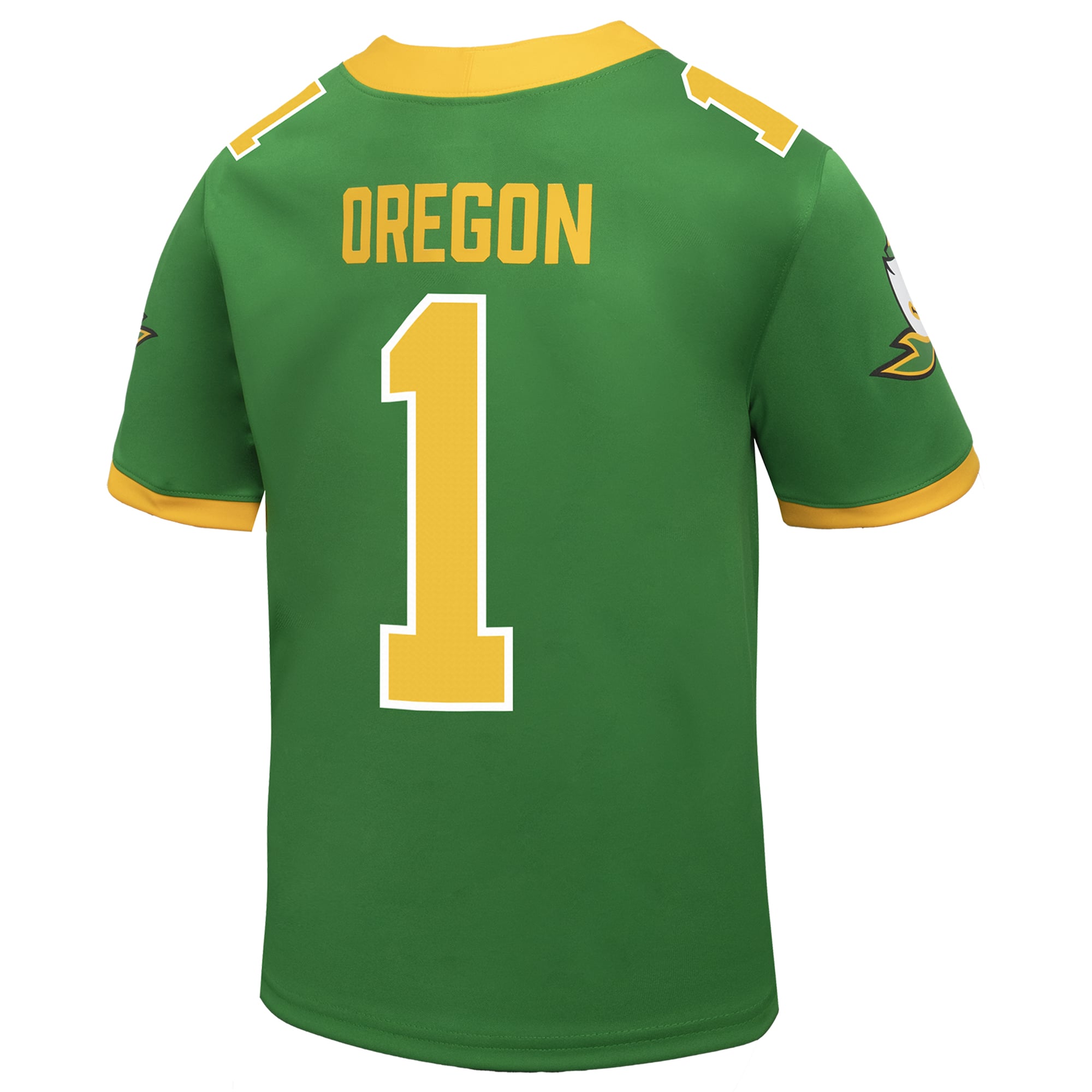 Youth Nike #1 Apple Green Oregon Ducks Alternate Replica Football Jersey