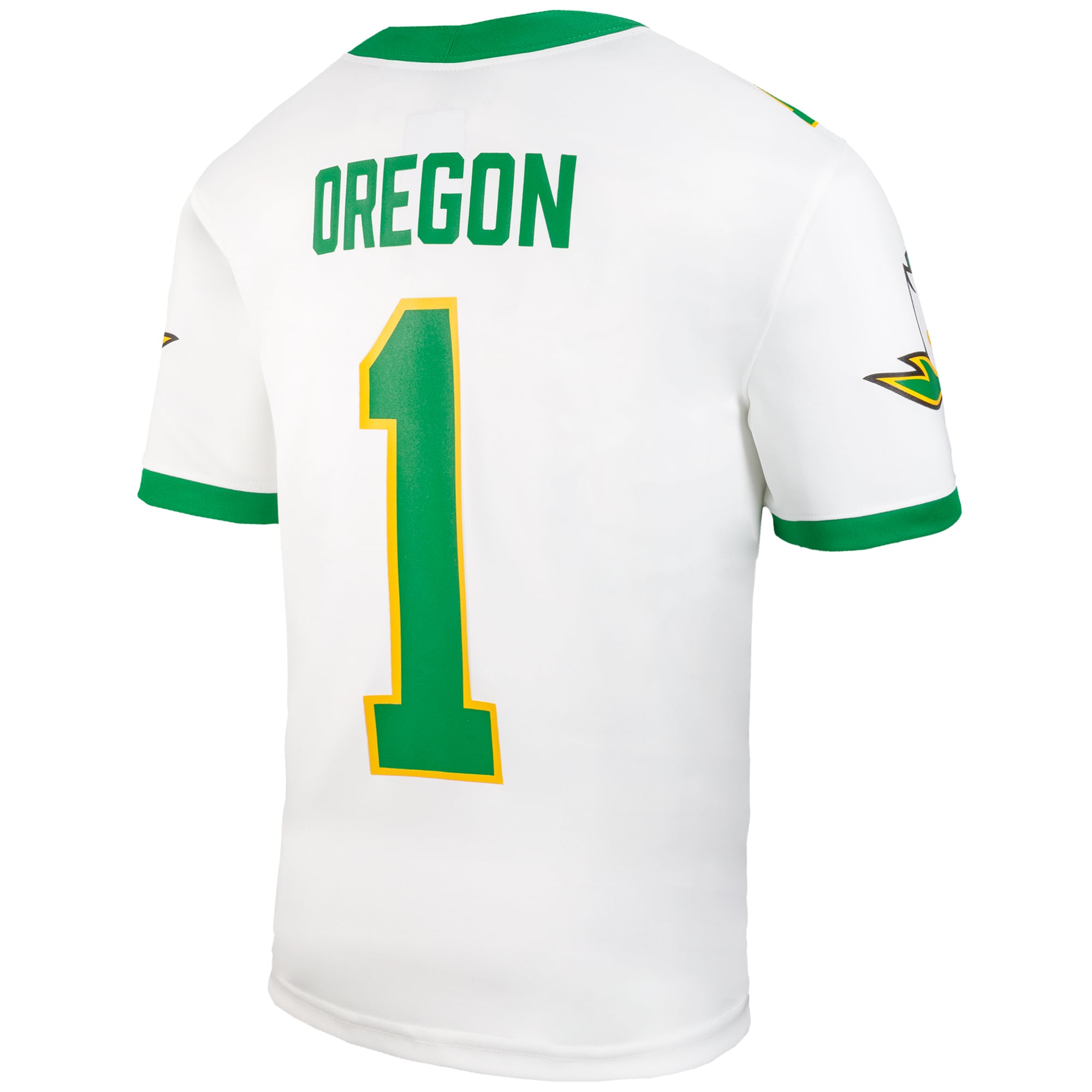 Youth Nike #1 White Oregon Ducks Vapor Fusion Jersey