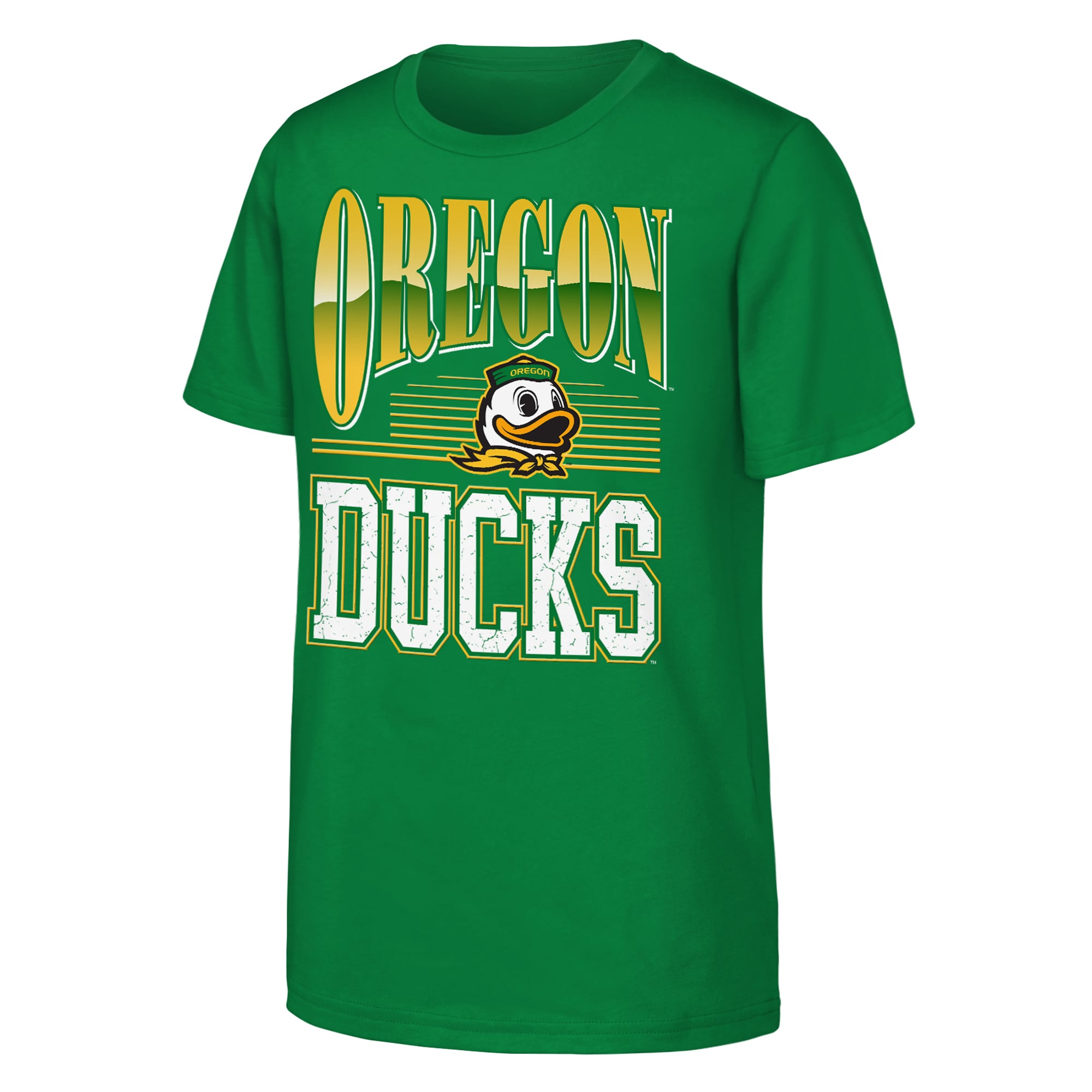 T-shirt Outerstuff vert Oregon Ducks Chrome Header pour jeunes