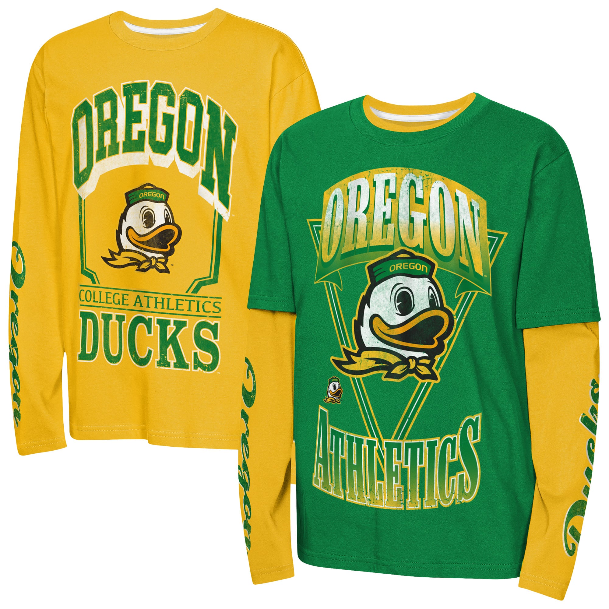 Ensemble de t-shirts et maillots bain pour jeunes Outerstuff Green Oregon Ducks