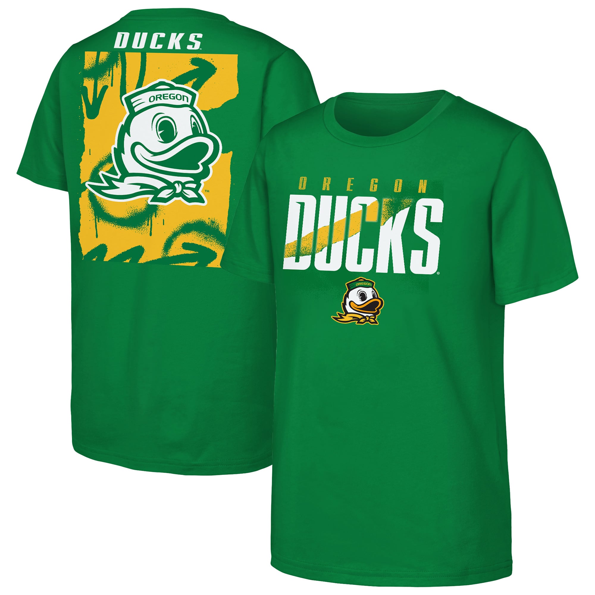 Youth Outerstuff Green Oregon Ducks Cut Through T-Shirt