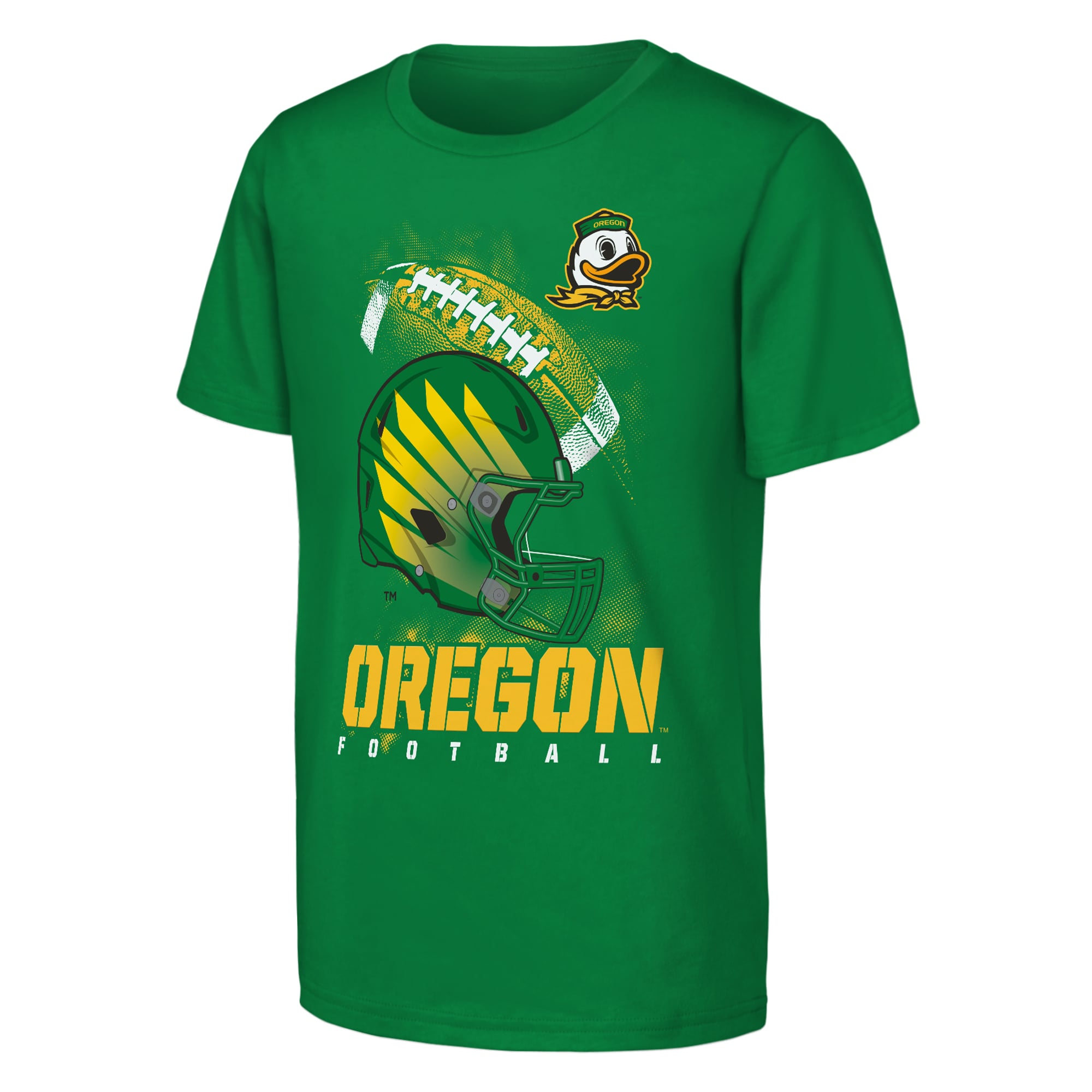 Youth Outerstuff  Green Oregon Ducks For the Glory Football Helmet T-Shirt
