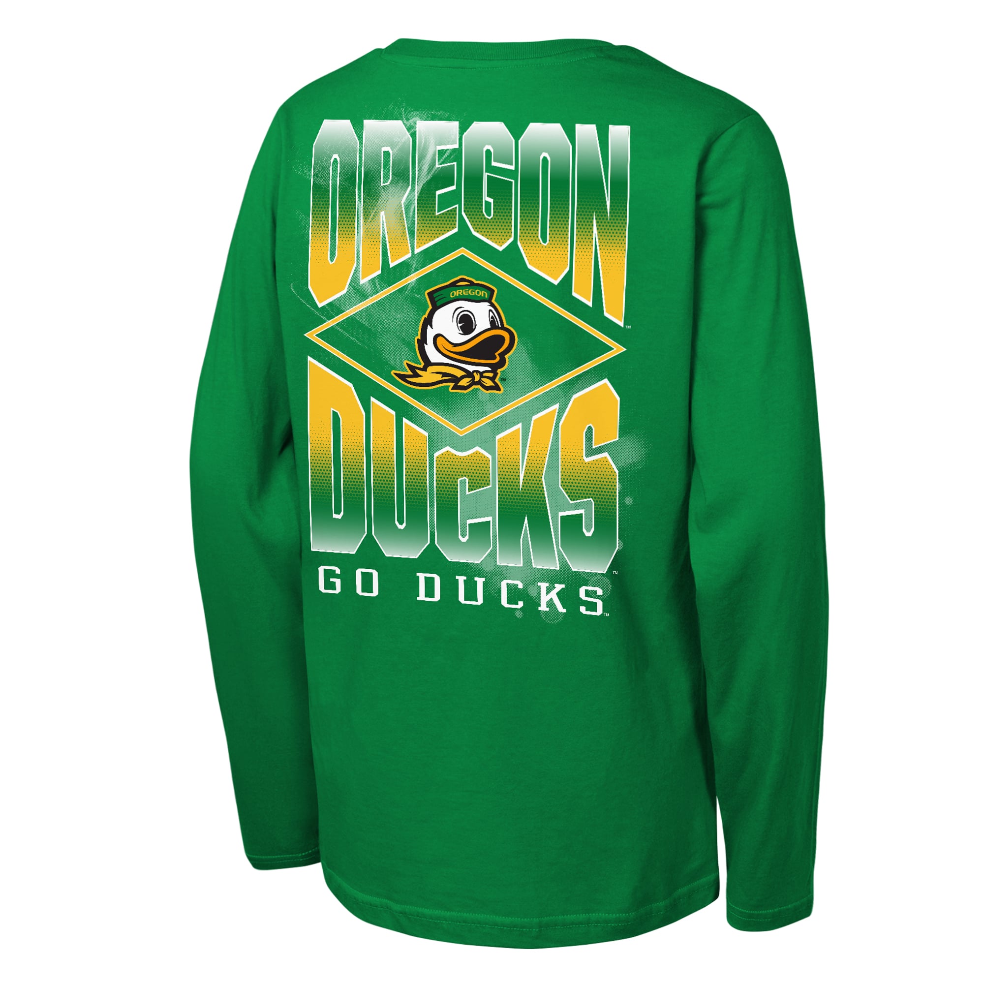 T-shirt à manches longues Youth Outerstuff Green Oregon Ducks Full Steam