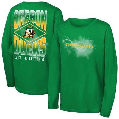 Oregon Ducks Outerstuff Youth Full Steam Long Sleeve T-Shirt - Green