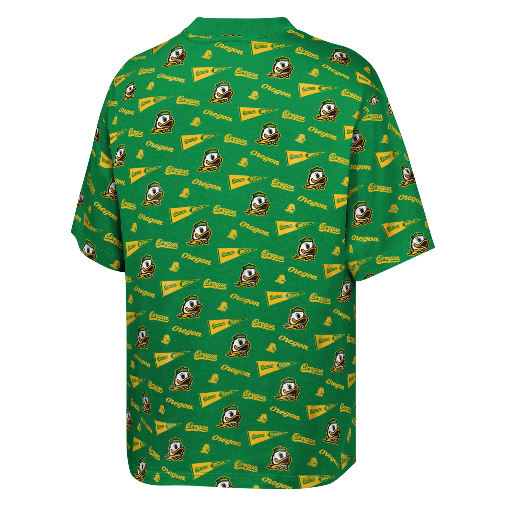 Youth Outerstuff Green Oregon Ducks Scramble All Over Print T-Shirt