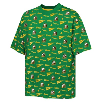Oregon Ducks Outerstuff Youth Scramble All Over Print T-Shirt - Green
