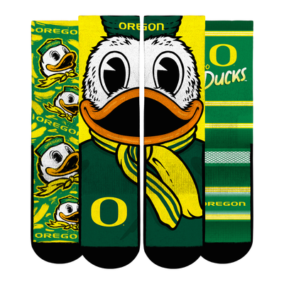  Oregon Ducks Rock Em Youth Fan Favorite Three-Pack Crew Sock Set - Green