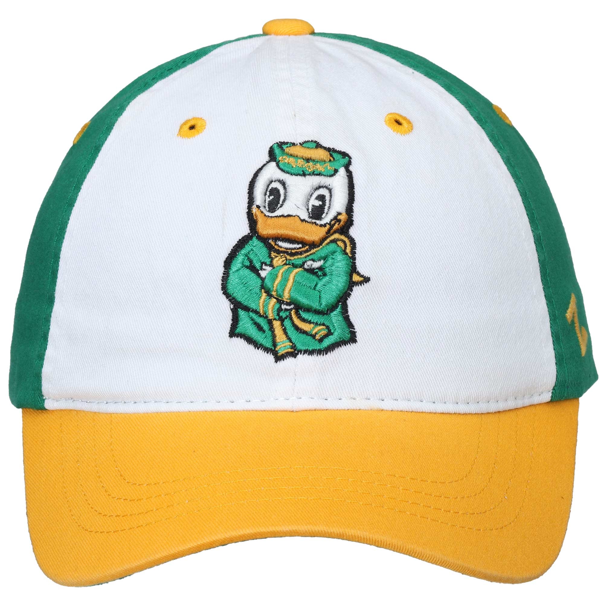Zephyr Oregon Ducks Puddles Refresh Snapback Hat - Kelly Green/Gold