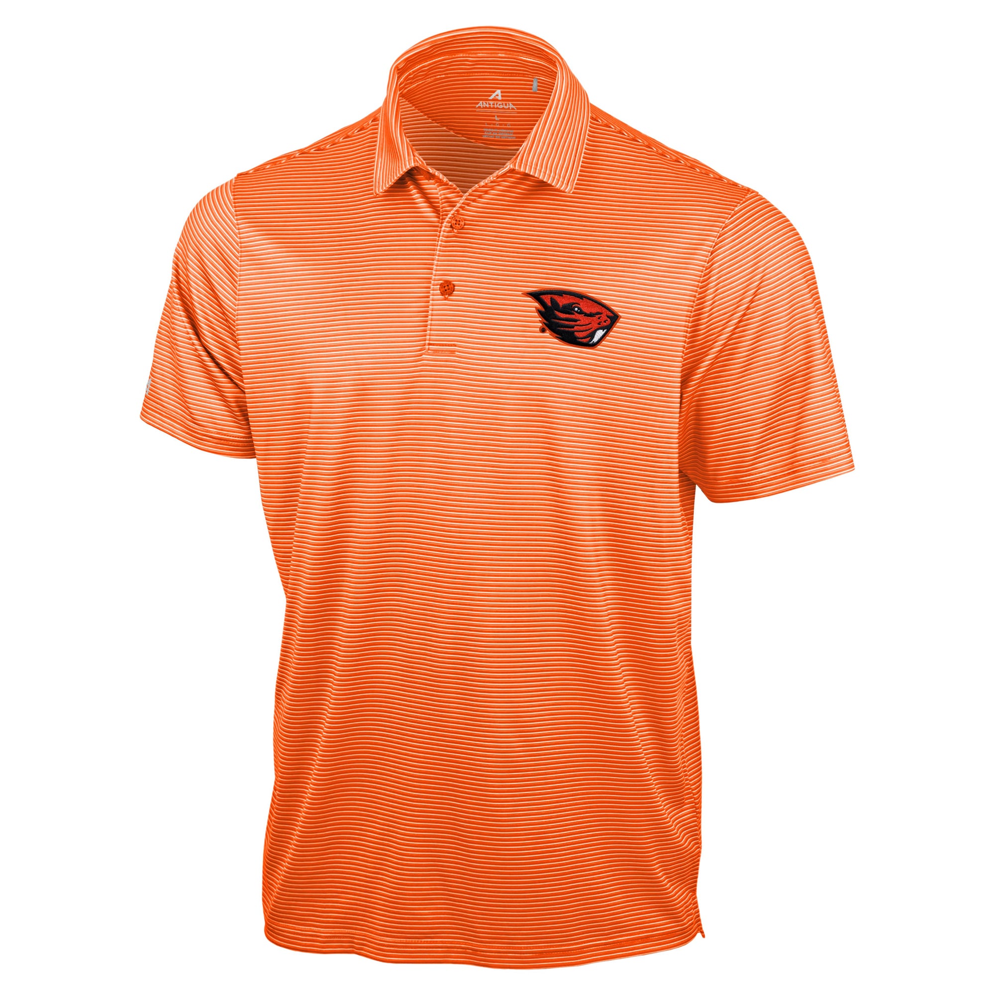Polo Antigua orange pour homme, collection Oregon State Beavers Lineage