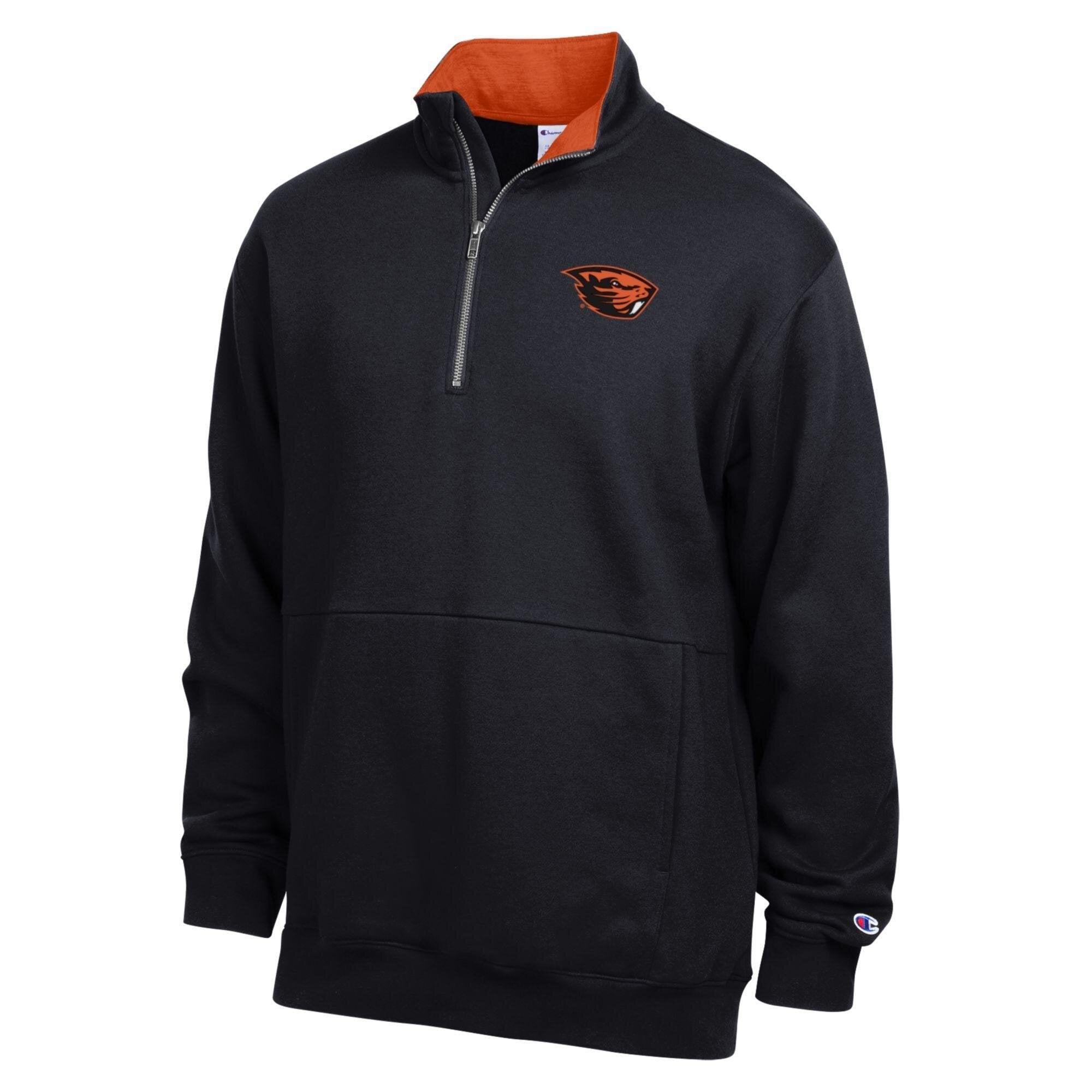 Pull-over en polaire Champion pour homme, couleur anthracite, motif Beavers de l'Oregon State.