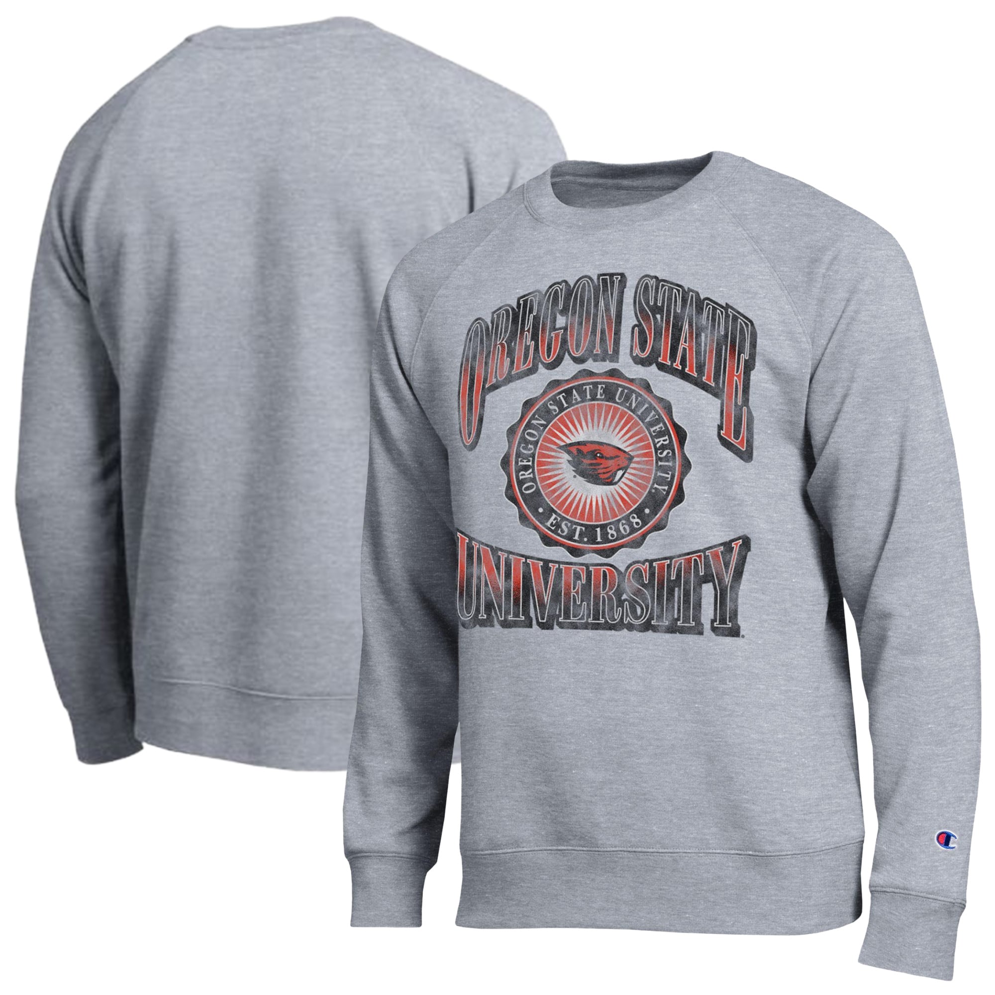 Sweat-shirt Champion pour homme, gris chiné, Oregon State Beavers All-Star