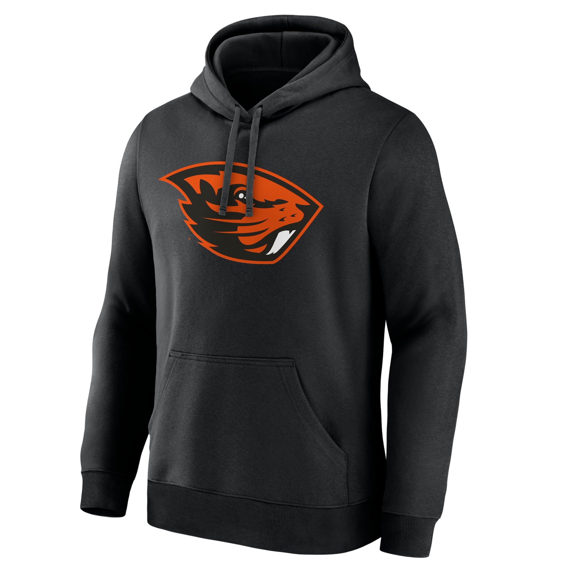 Sweat à capuche en polaire noir logo principal des Oregon State Beavers pour homme
