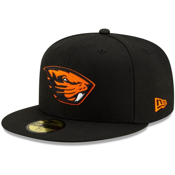 New Era Oregon State Beavers Hat Women One Size Black White Good Sequin Logo New Era black & orange Oregon State Girl #1 Fan Beavers  main image 2