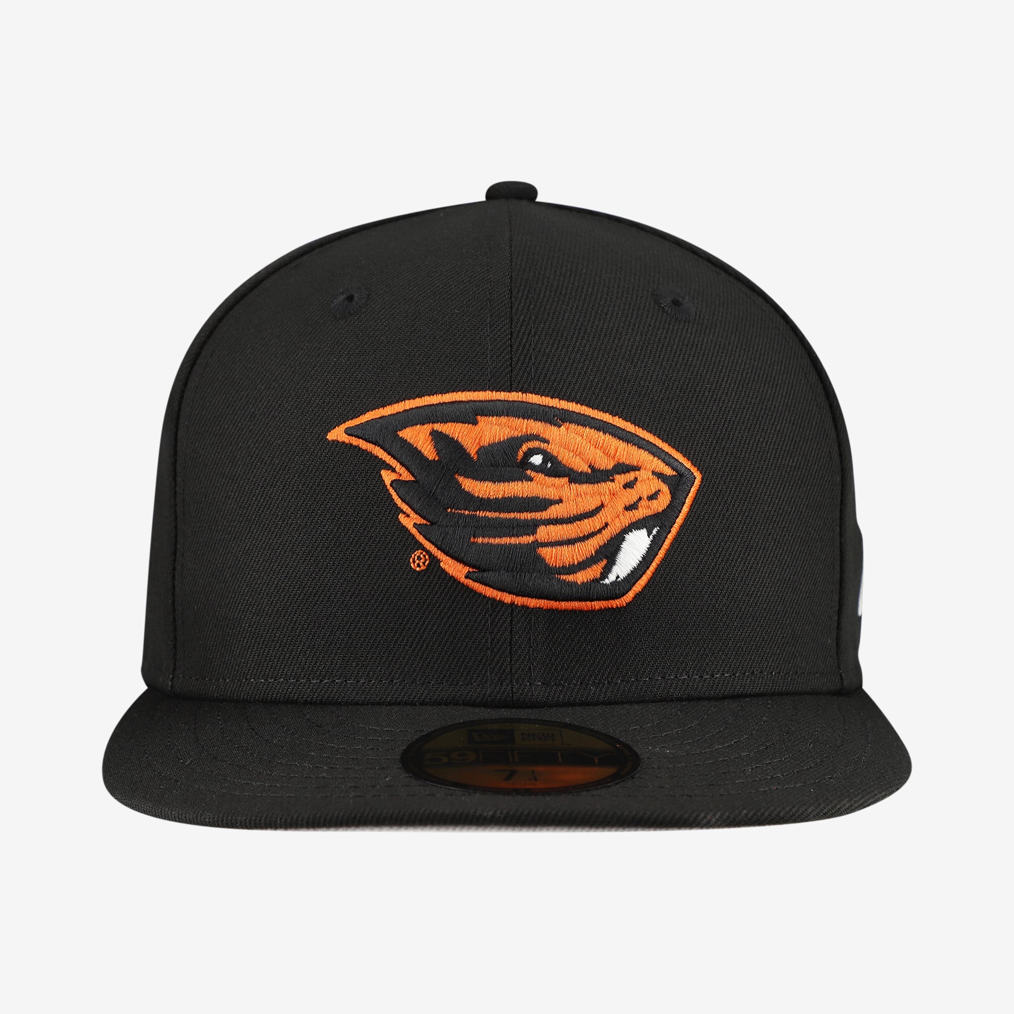 Casquette ajustée New Era Core 59FIFTY noire pour homme, modèle Oregon State Beavers.