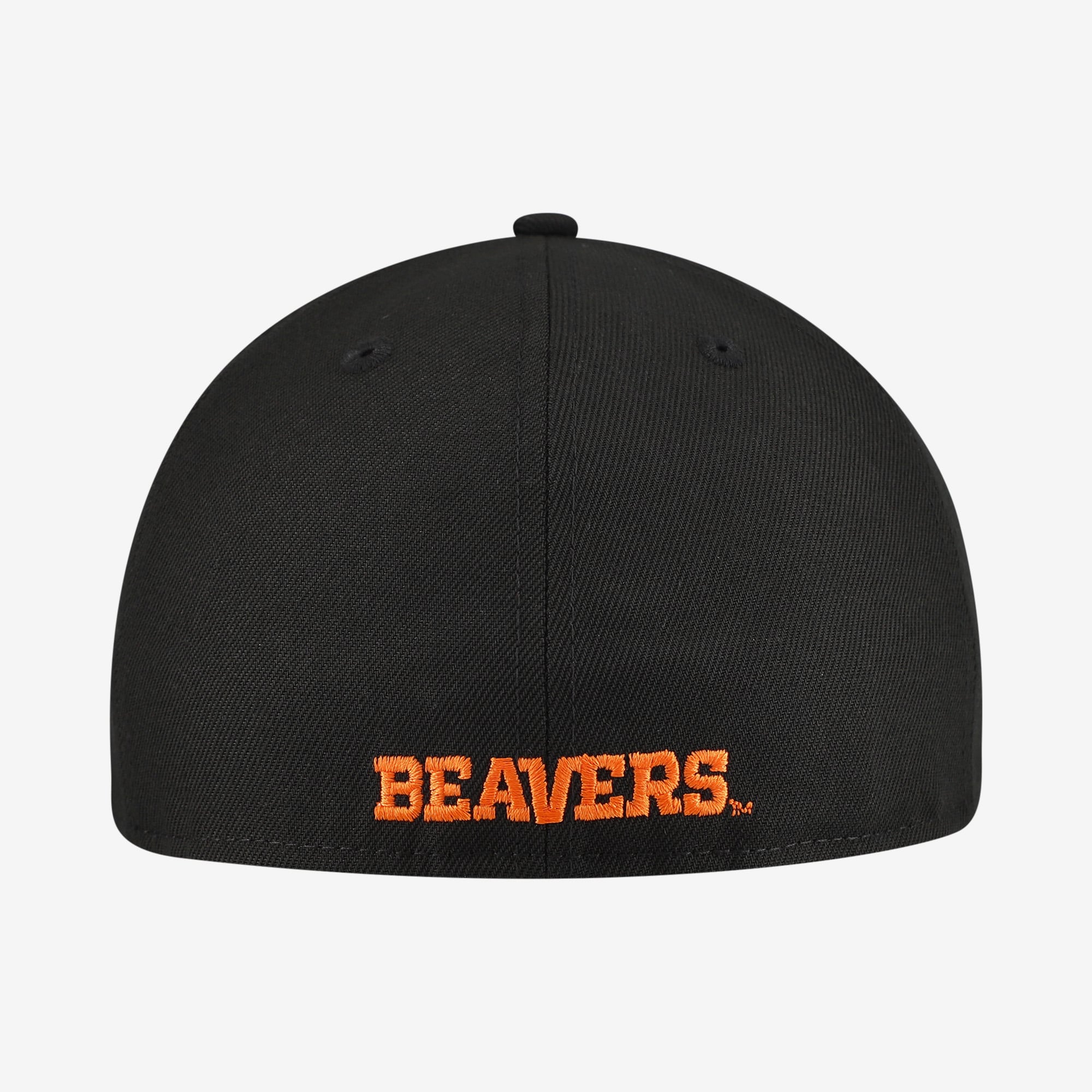 Casquette ajustée New Era Core 59FIFTY noire pour homme, modèle Oregon State Beavers.