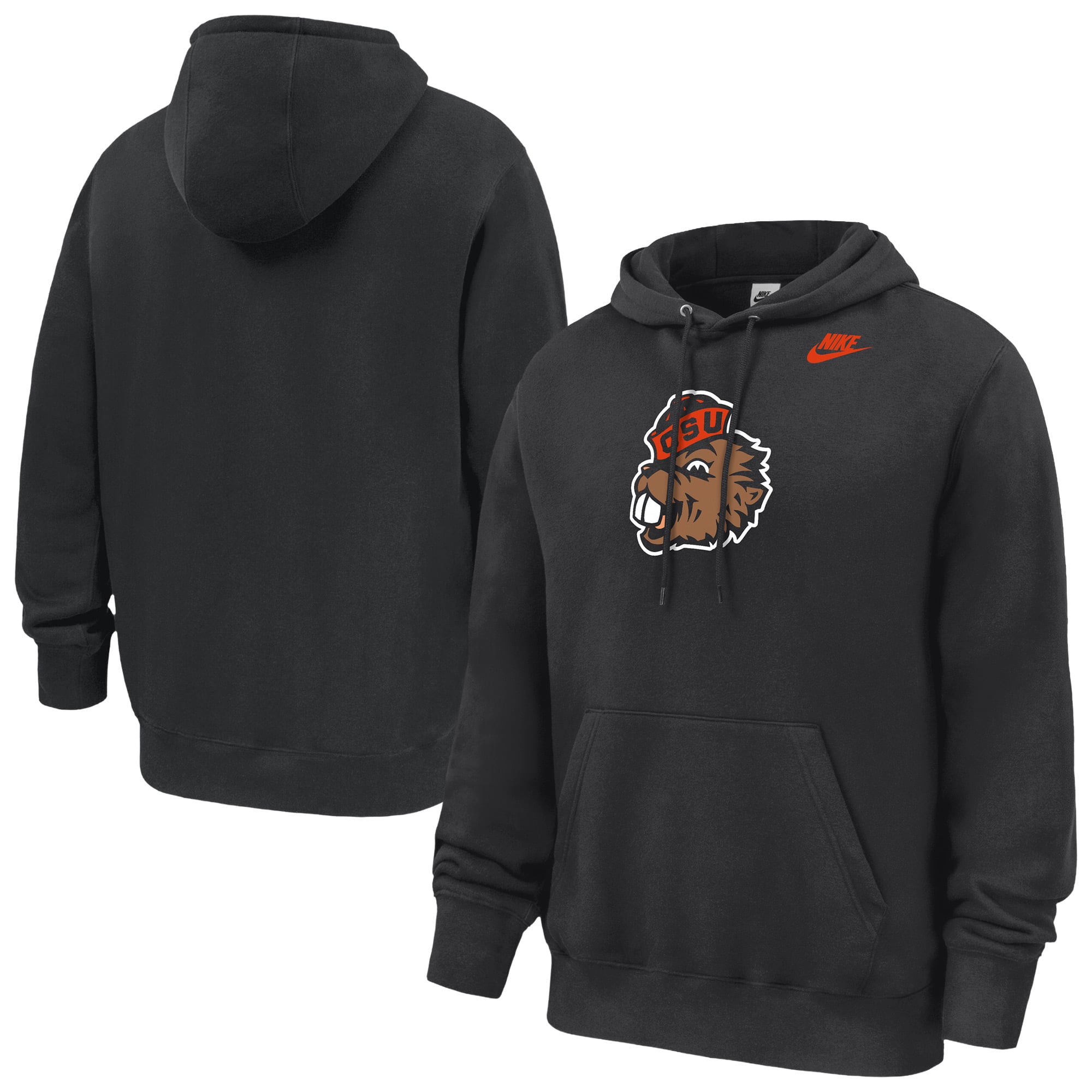 Men's Nike Black Oregon State Beavers Club Fleece Hoodie