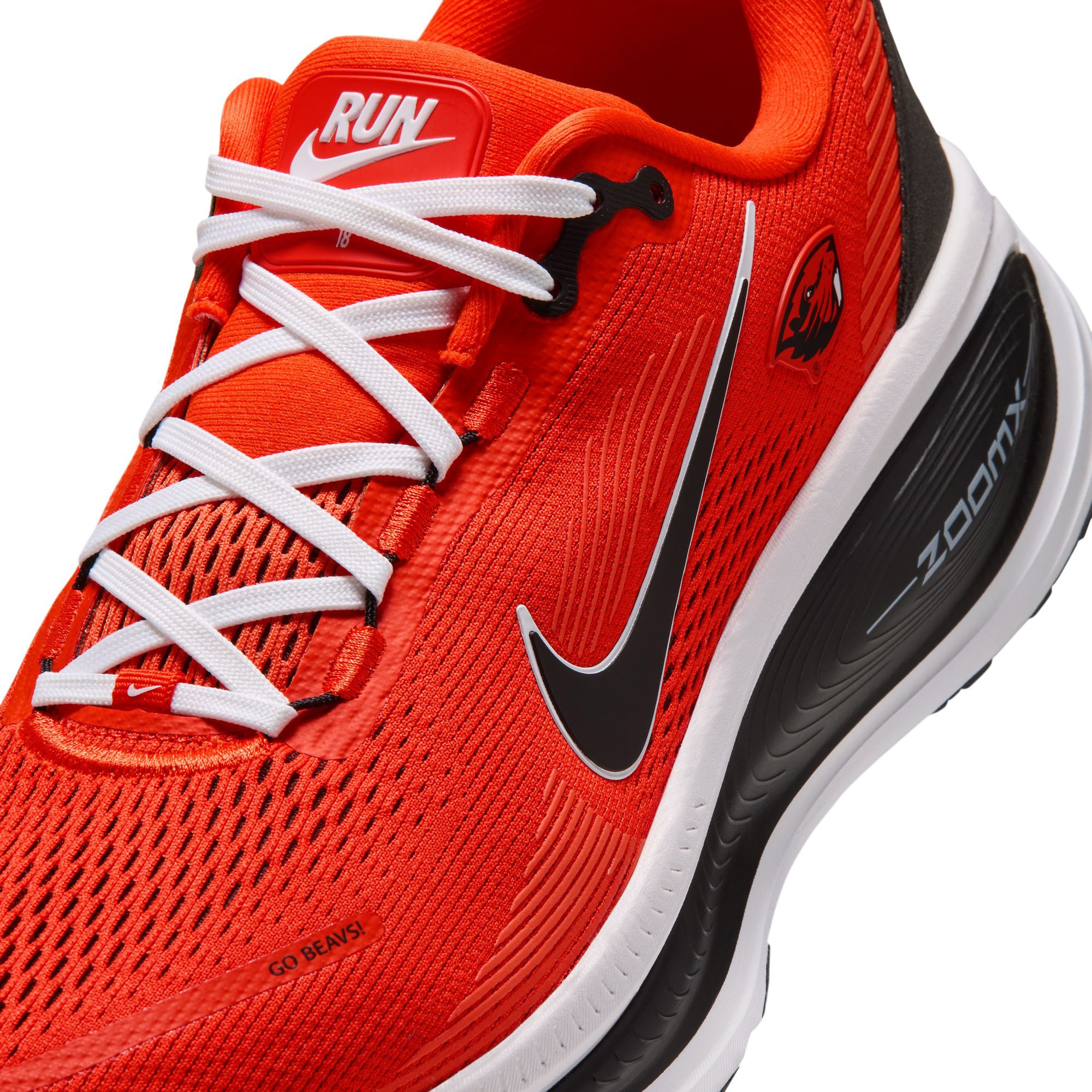Men's Nike Orange Oregon State Beavers Vomero 18 Running Shoes