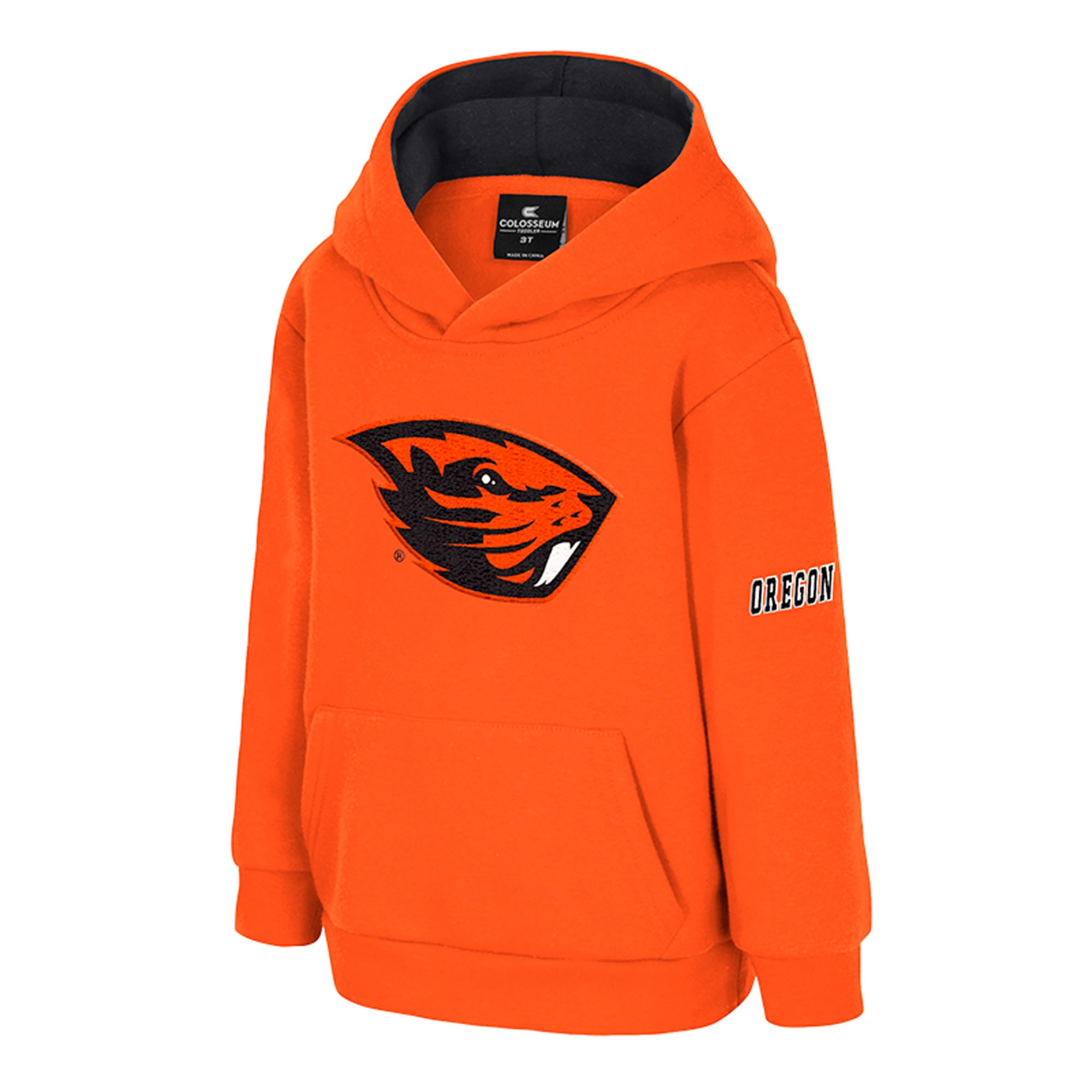 Toddler Colosseum Orange Oregon State Beavers Big Logo Fleece Pullover Hoodie