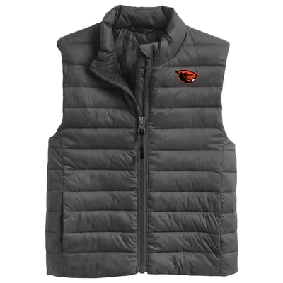 Oregon State Beavers Garb Toddler Kai Full-Zip Vest - Charcoal