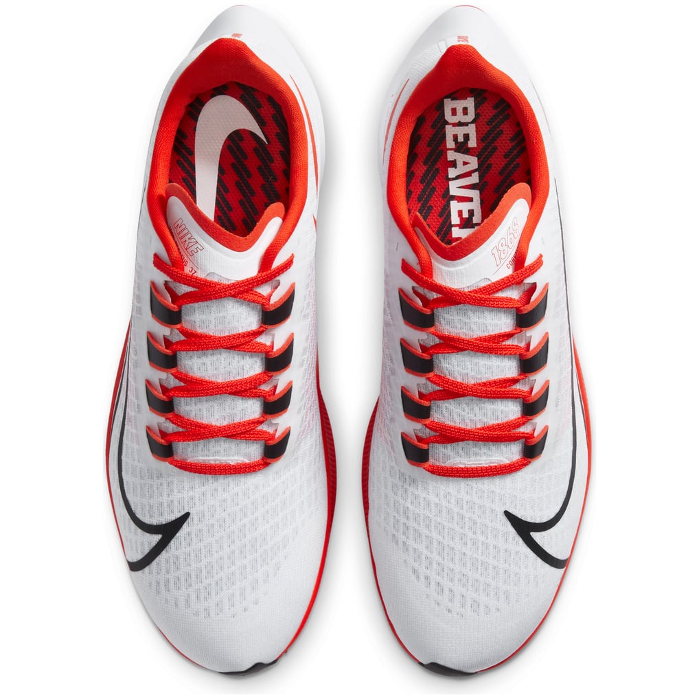 Unisex Nike White Oregon State Beavers Pegasus 37 Running Shoes display picture 2
