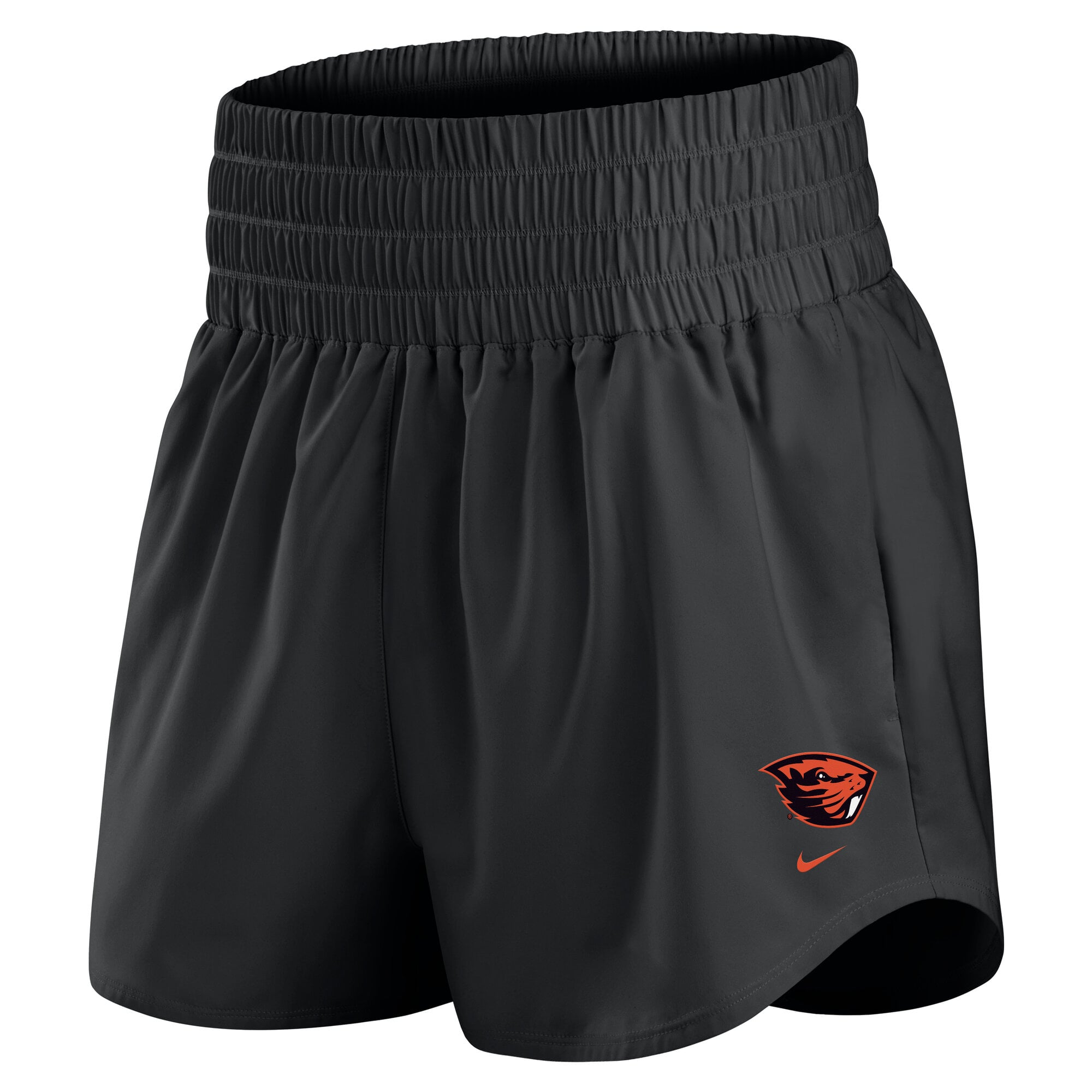 Women's Nike Black Oregon State Beavers Ultra Dri-FIT High-Rise Shorts
