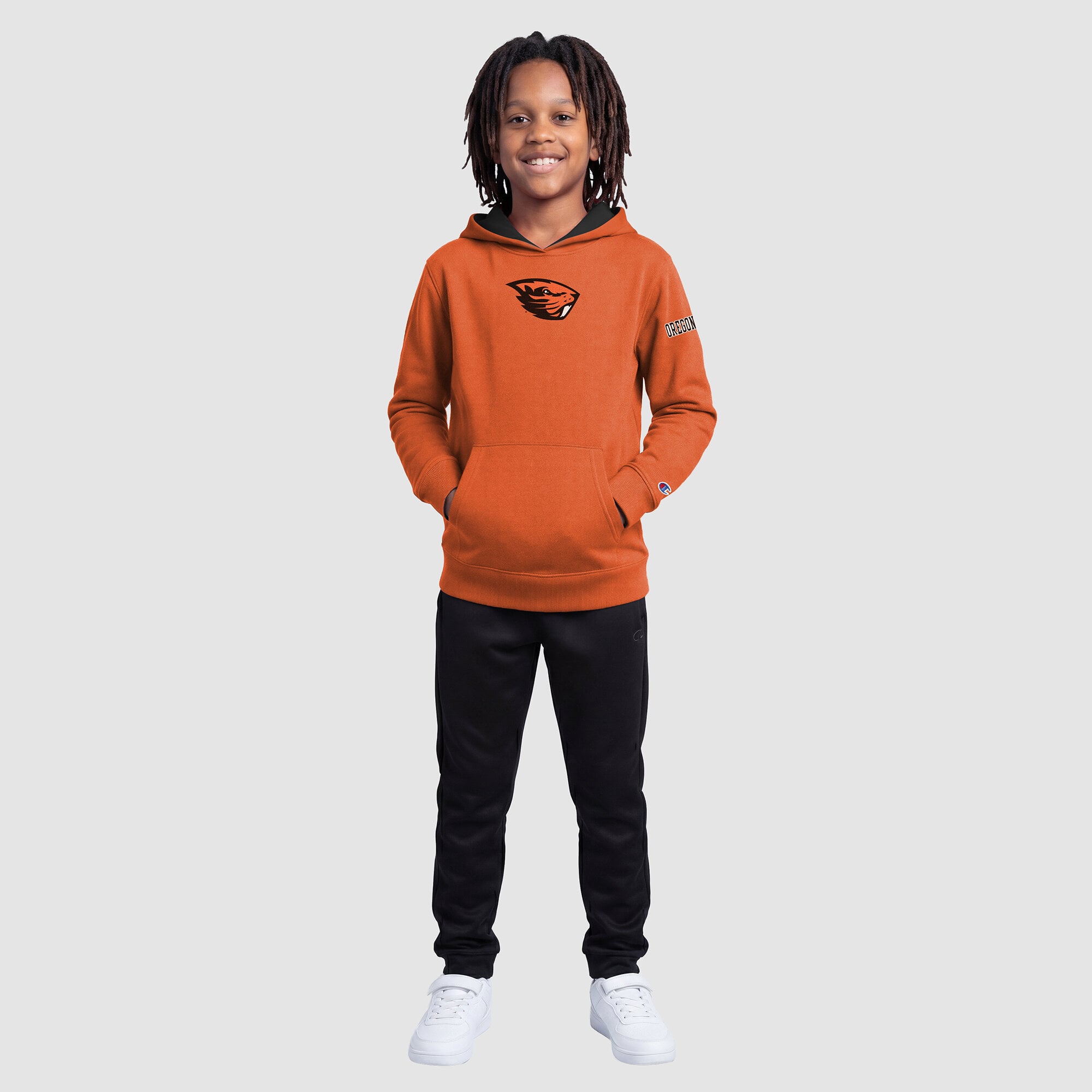 Youth Champion  Orange Oregon State Beavers Fleece Hoodie
