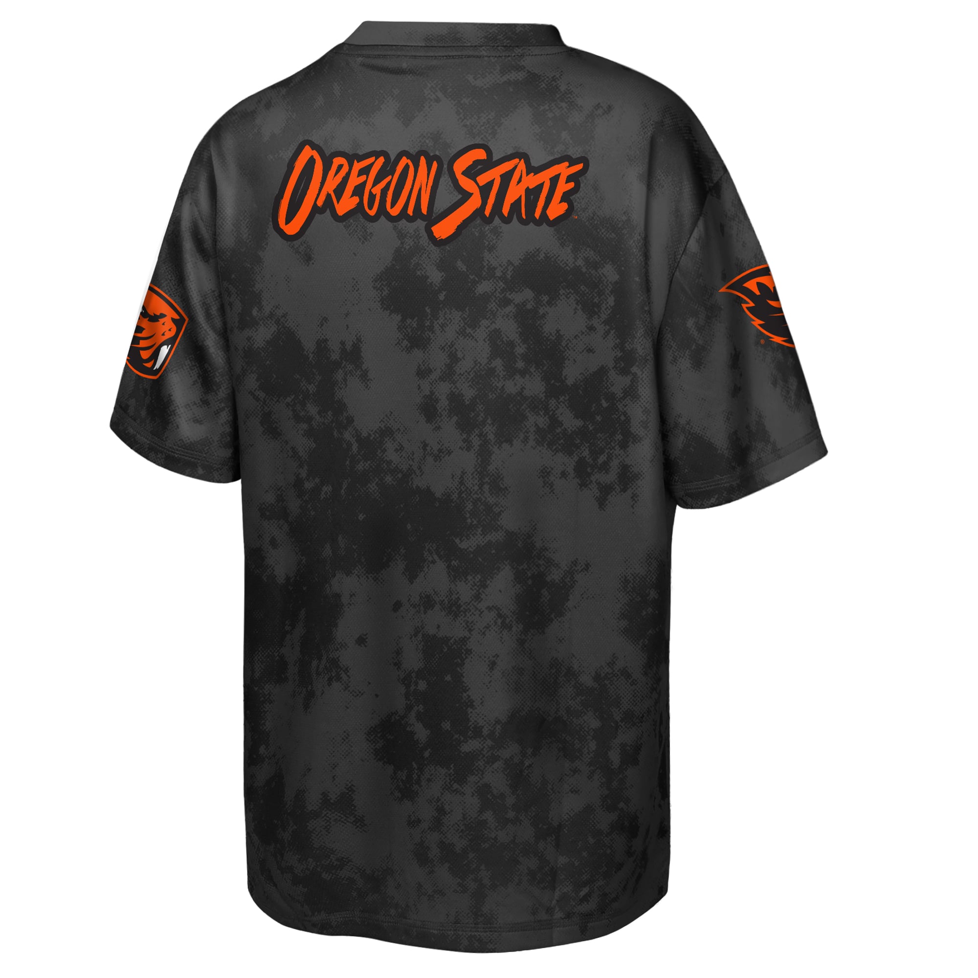 T-shirt sublimé Outerstuff noir pour jeunes, motif « Off-Side Beavers », les Oregon State Beavers.