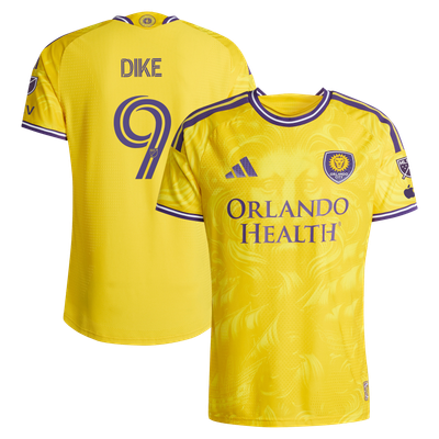 Daryl Dike Orlando City SC adidas 2026 Sunken Treasure Kit Secondary On-Field Authentic Jersey - Yellow