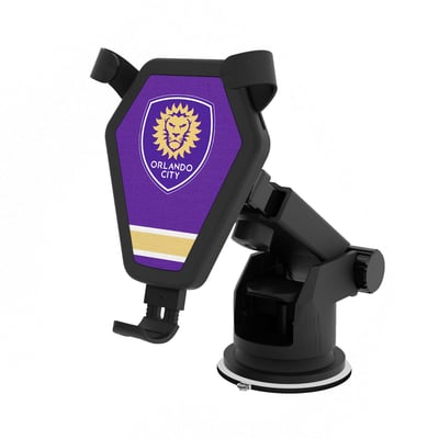 Orlando City SC Stripe Design Wireless Car Charger