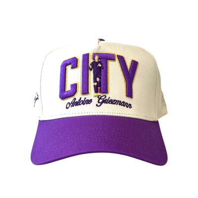 Antoine Griezmann Orlando City SC Unisex  Adjustable Hat - Cream/Purple