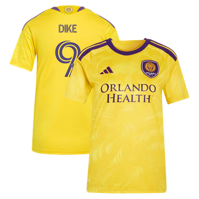 Daryl Dike Orlando City SC adidas Women's 2026 Sunken Treasure Kit Secondary Replica Jersey - Yellow