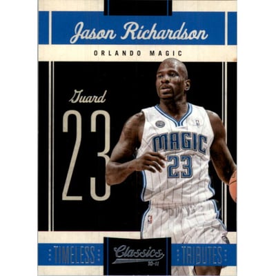 2010-11 Classics Timeless Tributes Platinum #87 Jason Richardson