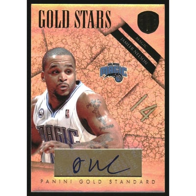 2010-11 Panini Gold Standard Gold Stars Signatures #10 Jameer Nelson/99