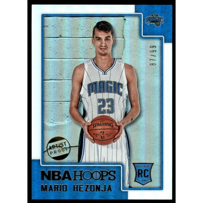 2015-16 Hoops Artist Proof #285 Mario Hezonja