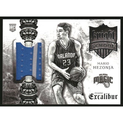 2015-16 Panini Excalibur Knight School Jerseys #20 Mario Hezonja