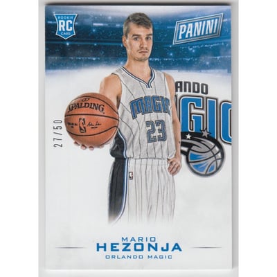 2015 Panini Black Friday Thick Stock #29 Mario Hezonja