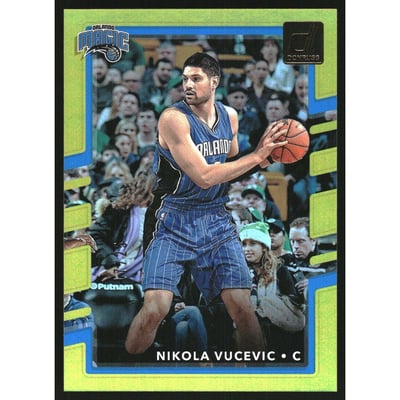 2017-18 Donruss Holo Laser Yellow #108 Nikola Vucevic