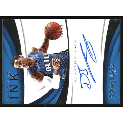 2017-18 Immaculate Collection Immaculate Ink #9 D.J. Augustin