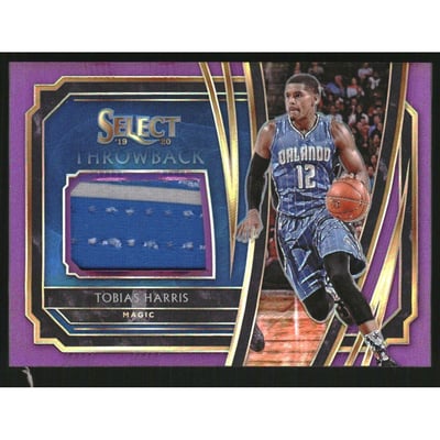 2019-20 Select Throwback Memorabilia Prizms Purple #33 Tobias Harris