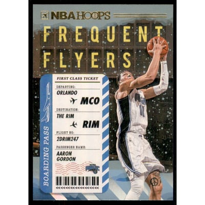 2020-21 Hoops Frequent Flyers Winter Holo #1 Aaron Gordon