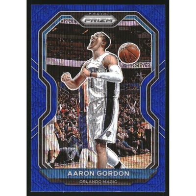 2020-21 Panini Prizm Prizms Blue Wave #148 Aaron Gordon