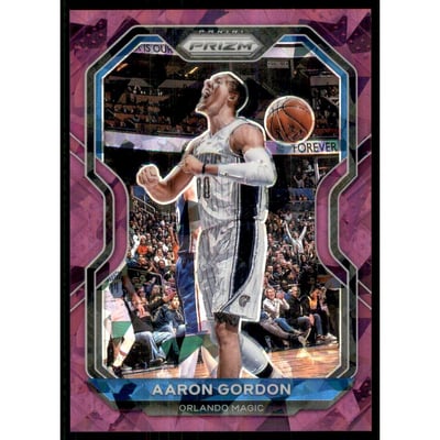 2020-21 Panini Prizm Prizms Purple Ice #148 Aaron Gordon