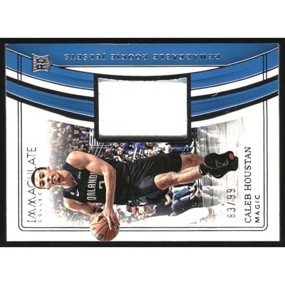 2022-23 Immaculate Collection Remarkable Rookie Jerseys #35 Caleb Houstan