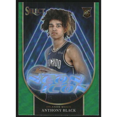 2023-24 Select Neon Icon Green Prizms #22 Anthony Black