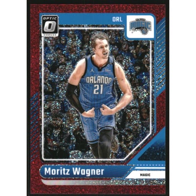 2024-25 Donruss Optic Red Glitter #66 Moritz Wagner
