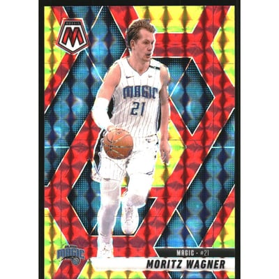 2024-25 Panini Mosaic Mosaic Choice Fusion Red and Yellow #83 Moritz Wagner