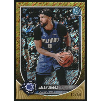 2025-26 Bowman Chrome Gold Shimmer Refractors #BCV174 Jalen Suggs