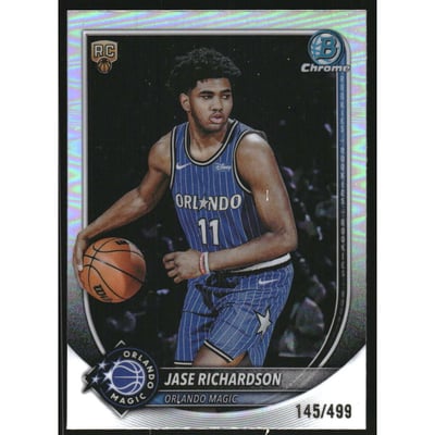 2025-26 Bowman Chrome Refractors #BCV25 Jase Richardson